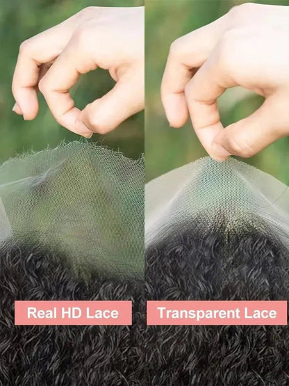 360 ° Perruque Frontale 200% Densité, Cheveux Humains Brésiliens, Lisse, Dentelle HD, Lace Front 5x5 - Porcin'Hair 