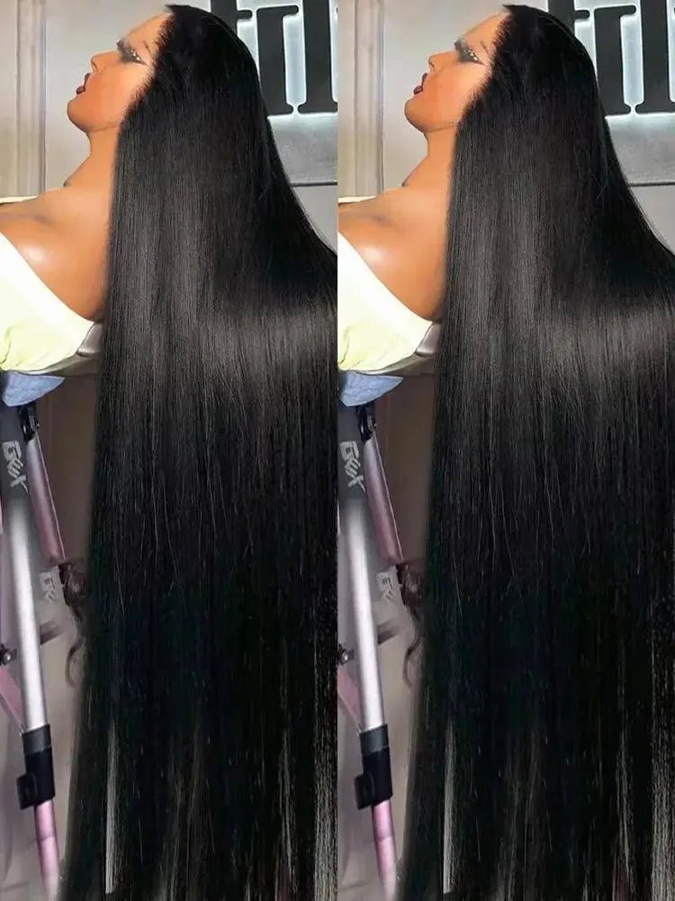 360 ° Perruque Frontale 200% Densité, Cheveux Humains Brésiliens, Lisse, Dentelle HD, Lace Front 5x5 - Porcin'Hair 