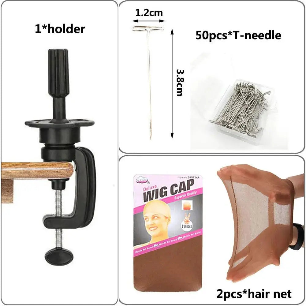 Support de Tête de Perruque en Toile, 21-24 Pouces, Tête de Mannequin pour Affichage de Coiffure, Support de Perruque Exécutif - Porcin'Hair 