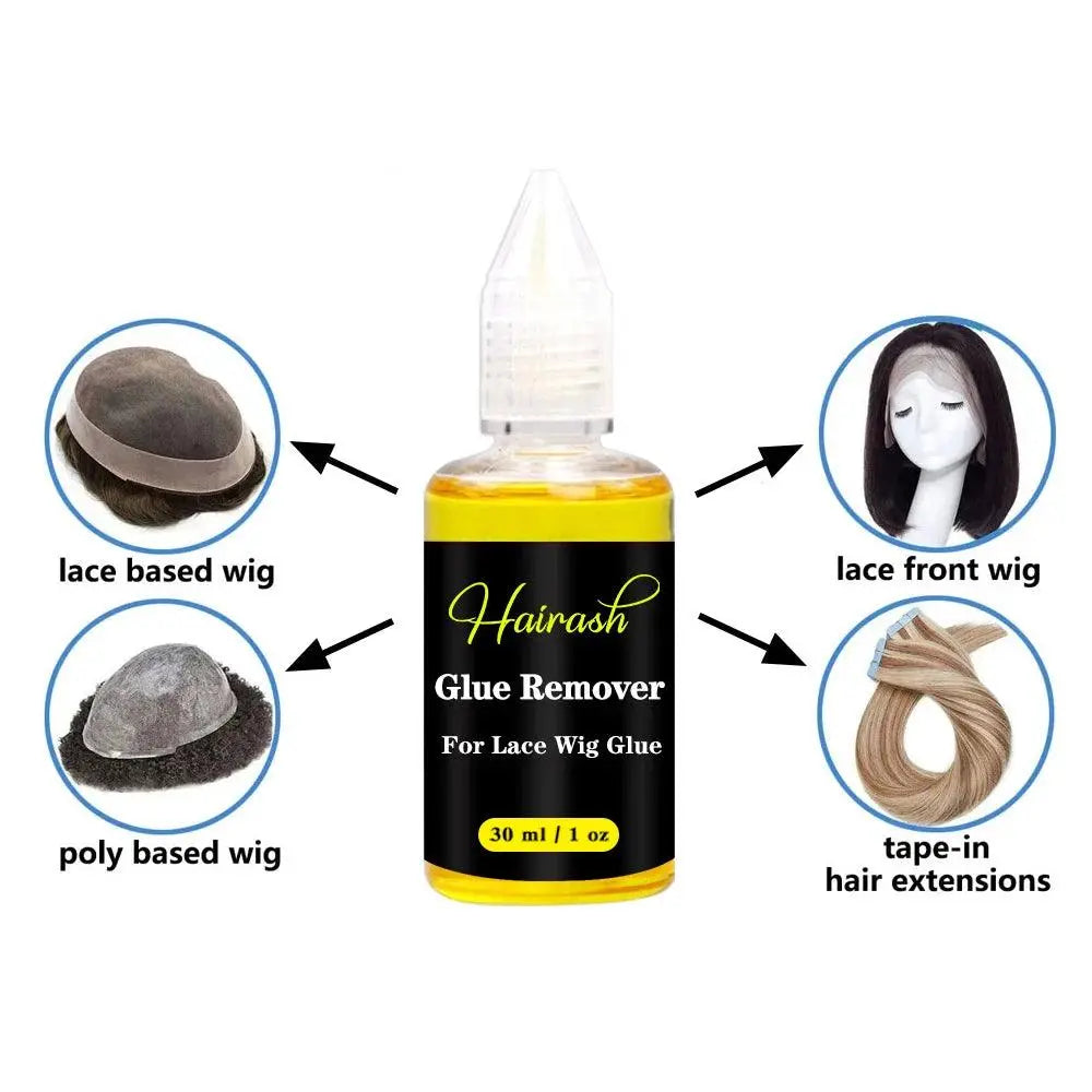 Kit Complet pour Perruque : Colle Imperméable pour Lace Front Wig + Dissolvant de Colle à Base de Plantes + Stick Cire Coiffante + Spray Teinte pour Dentelle - Porcin'Hair 