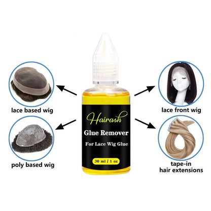 Kit Complet pour Perruque : Colle Imperméable pour Lace Front Wig + Dissolvant de Colle à Base de Plantes + Stick Cire Coiffante + Spray Teinte pour Dentelle - Porcin'Hair 