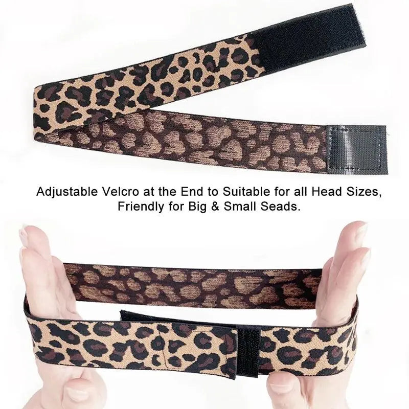 Bandeau Élastique pour Perruques, Foulard à Bord Réglable avec Bande Magique pour Femmes, Perruques en Dentelle - Porcin'Hair 