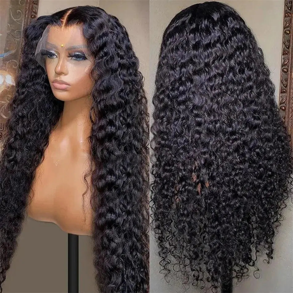 Perruque Deep Wave 200%– Lace Frontale 13x6 HD – Cheveux Humains Brésiliens Pré-Plumés - Porcin'Hair 