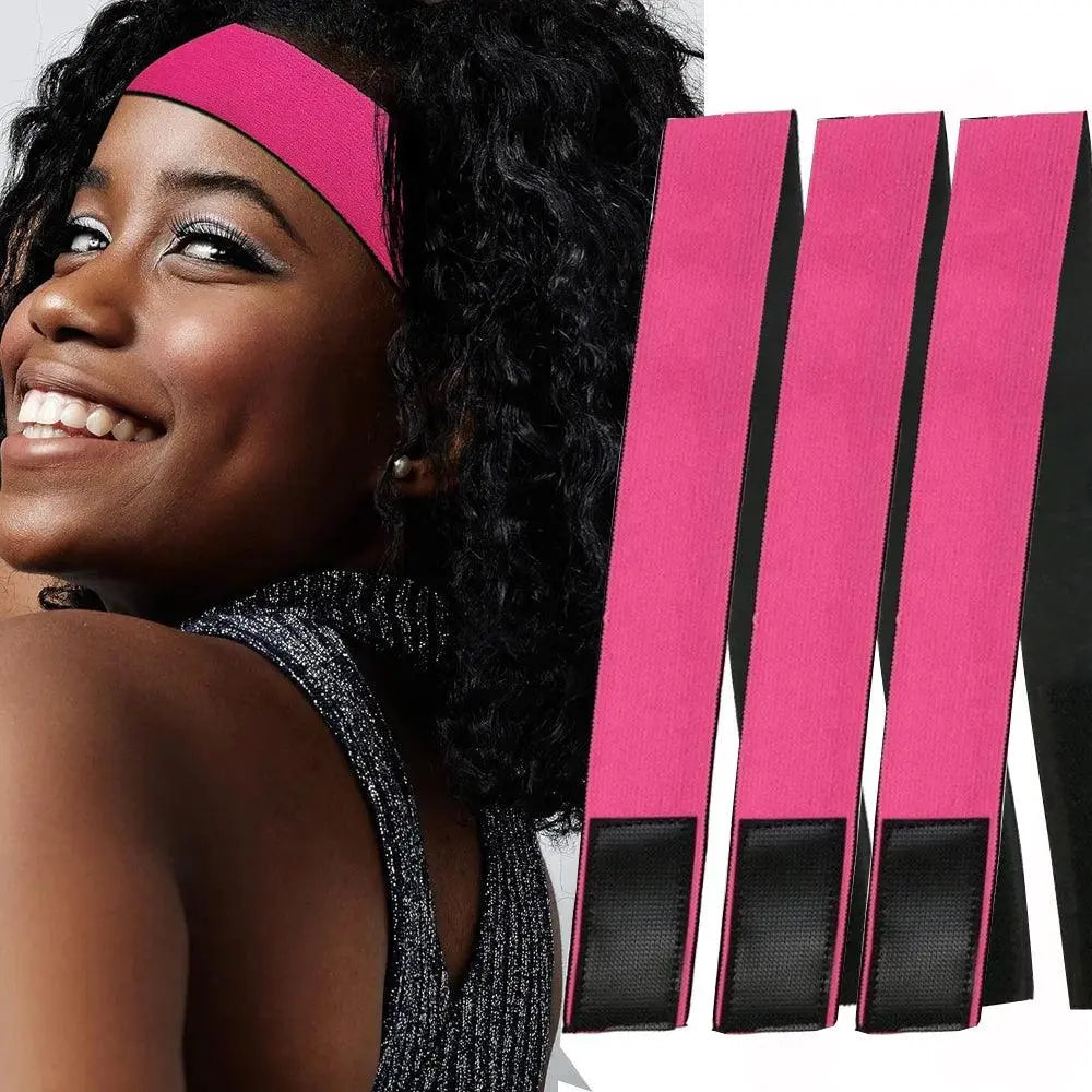 Bandeau Élastique pour Perruques, Foulard à Bord Réglable avec Bande Magique pour Femmes, Perruques en Dentelle - Porcin'Hair 