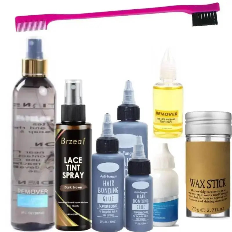 Dissolvant de colle pour perruque imperméable, super colle pour perruques en dentelle, toupet, fermeture, anciers d'avertissement pour cheveux, spray d'épilation - Porcin'Hair 