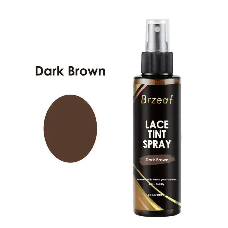 Spray Teinte pour Perruques en Dentelle – Brun Foncé, Moyen & Clair – 100ml - Porcin'Hair 