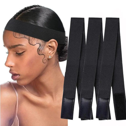 Bandeau Élastique pour Perruques, Foulard à Bord Réglable avec Bande Magique pour Femmes, Perruques en Dentelle - Porcin'Hair 