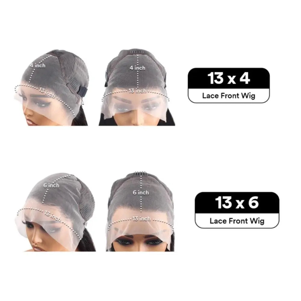 Perruque Lace Frontal 100% Naturelle Brésilienne – Lisses, Rose Clair 613, HD 13x6 - 200% densité - Porcin'Hair 