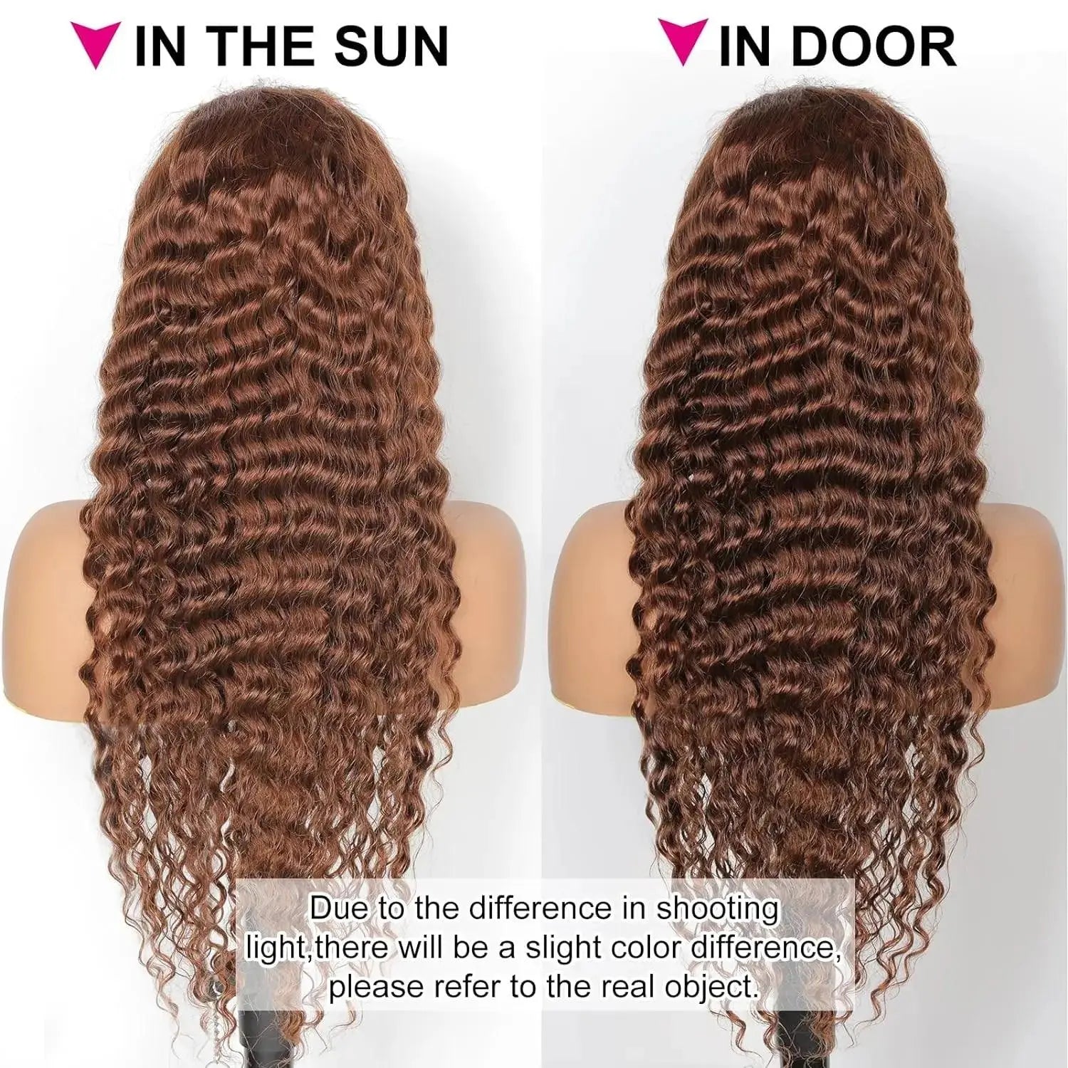 Curly wigs Transparent Lace Front Wig Chocolate Brown 13x4 13x6 Brazilian Deep Wave Frontal Human Hair Wig for Women Pre Plucked - Porcin'Hair 