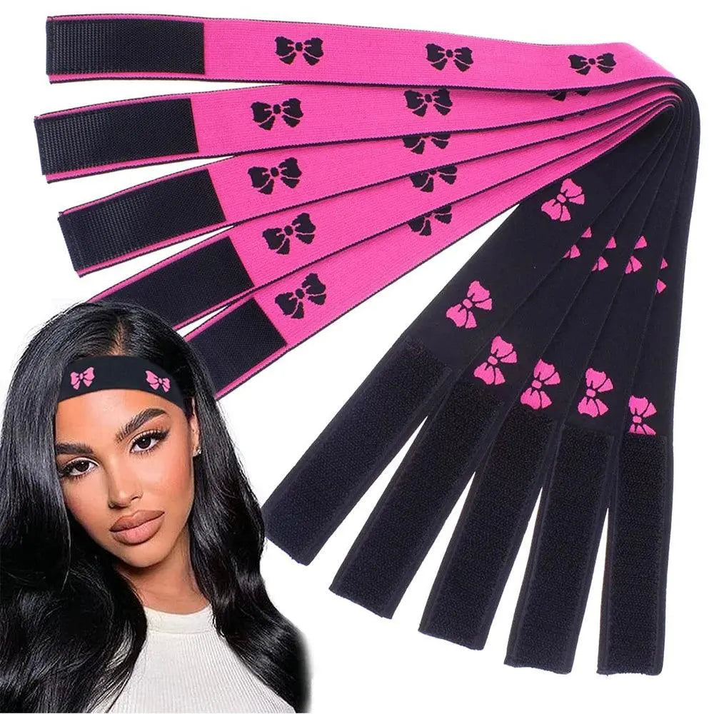 Bandeau Élastique pour Perruques, Foulard à Bord Réglable avec Bande Magique pour Femmes, Perruques en Dentelle - Porcin'Hair 