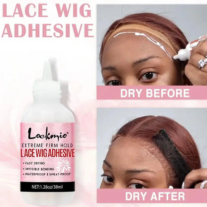 LOCKMIO – Colle Adhésive Imperméable pour Perruque & Dentelle – Kit Débutant 6 Pièces - Porcin'Hair 