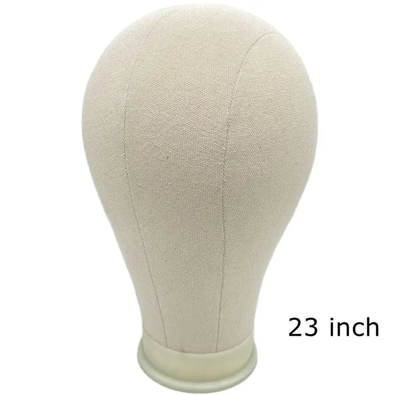 Kit de Tête de Mannequin en Toile pour Entraînement, Support de Perruque avec Stand, Mannequin pour Affichage et Coiffage - Porcin'Hair 