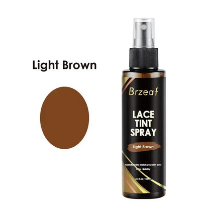 Spray Teinte pour Perruques en Dentelle – Brun Foncé, Moyen & Clair – 100ml - Porcin'Hair 
