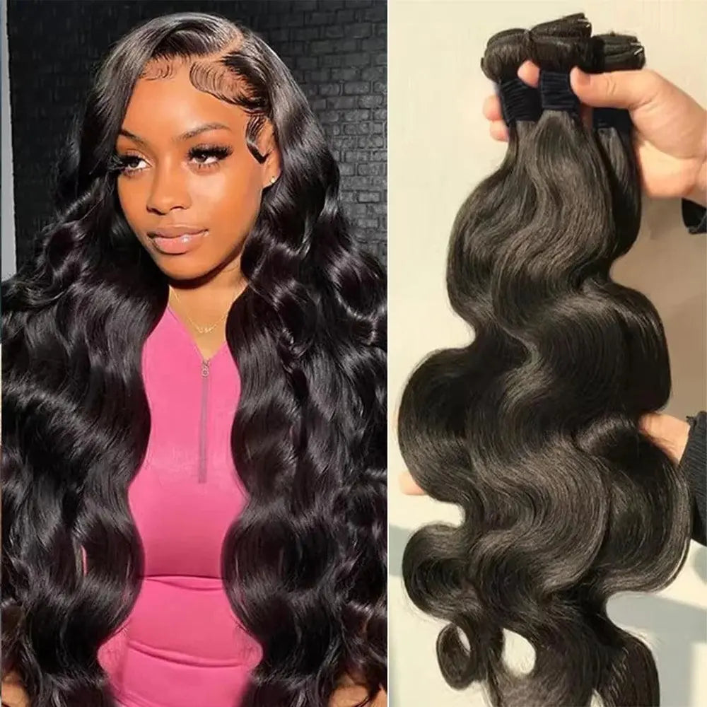 Tissage Brésilien 100% Humain - Body Wave – Extensions de Cheveux Naturels - Porcin'Hair 