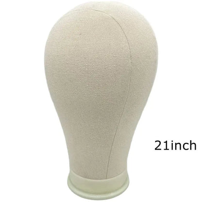 Kit de Tête de Mannequin en Toile pour Entraînement, Support de Perruque avec Stand, Mannequin pour Affichage et Coiffage - Porcin'Hair 