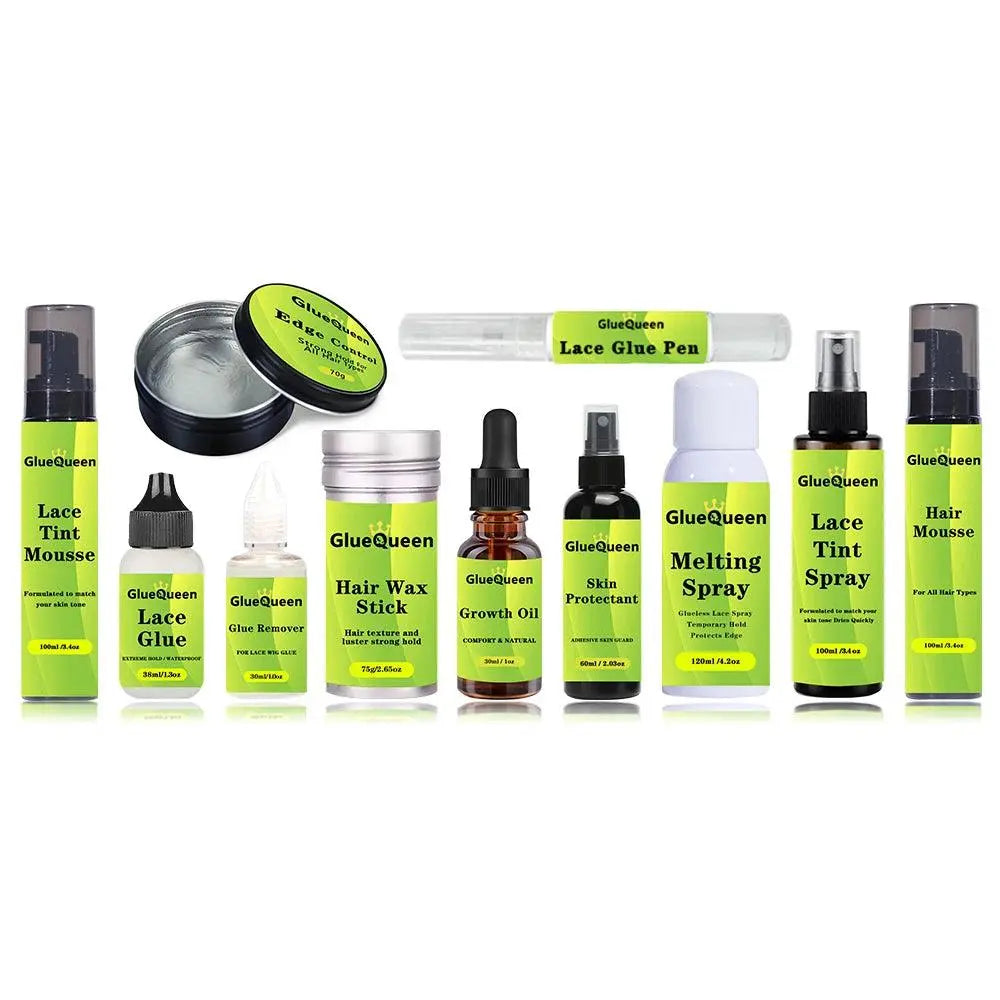 Kit d’Installation de Perruque Étanche – Colle en Aérosol & Accessoires – 8 Pièces - Porcin'Hair 