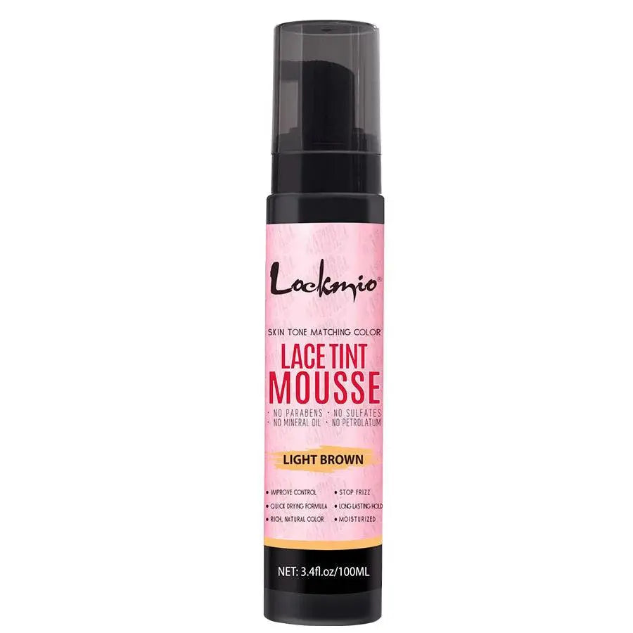 LOCKMIO Natural Lace Tint Spray Dyed Foam Mousse pour Femmes 100ML – Colorant Invisible pour Perruques, Teinture Dentelle, Cosplay et Wigs - Porcin'Hair 