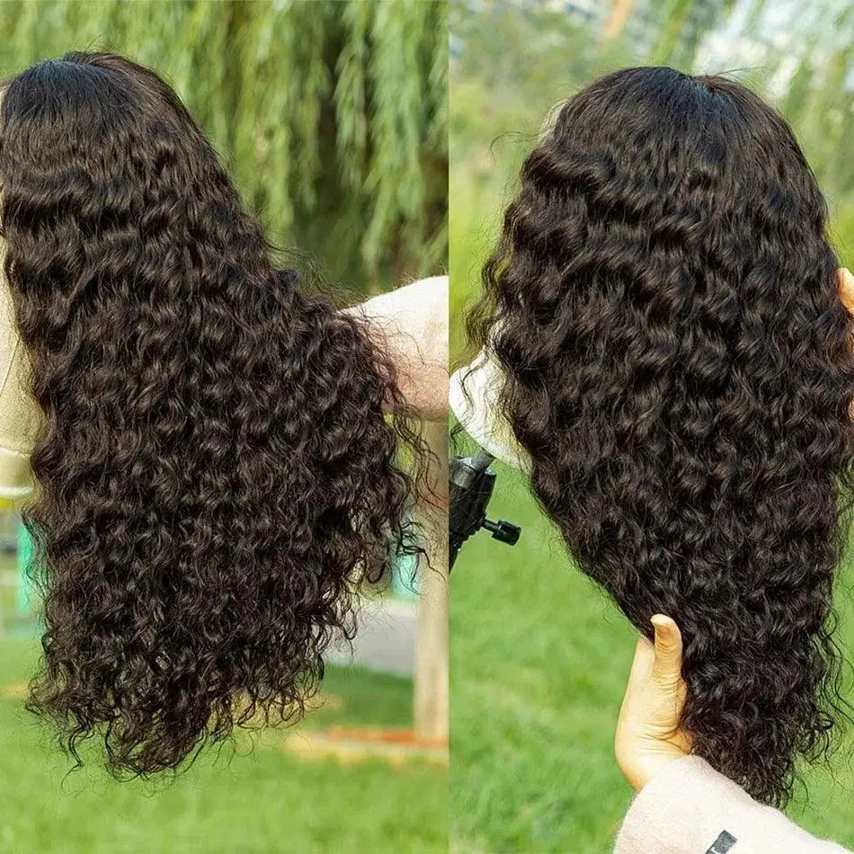 Perruque Water Wave Bob Sans Colle – Pré-Plumée, HD 13x4, Cheveux Humains Brésiliens, Boucles Profondes - Porcin'Hair 