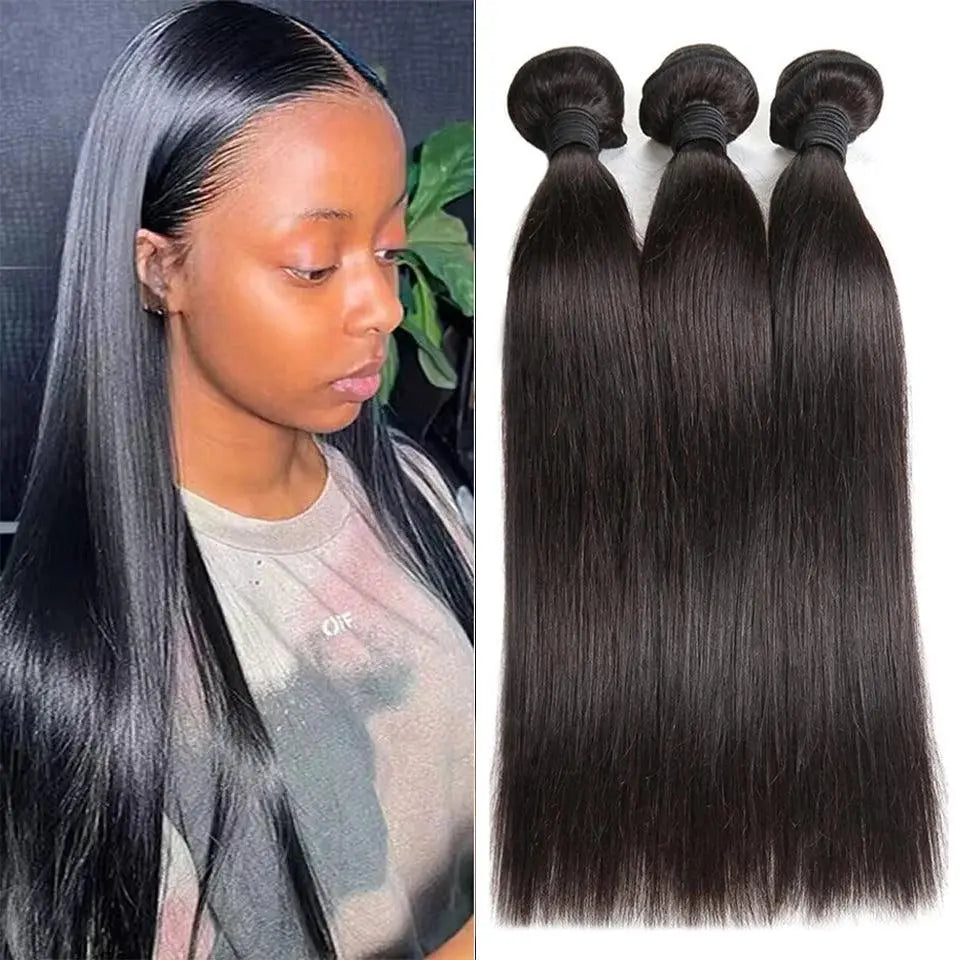 Tissage Brésilien Naturel 10A - Faisceaux de Cheveux Humains - Porcin'Hair 