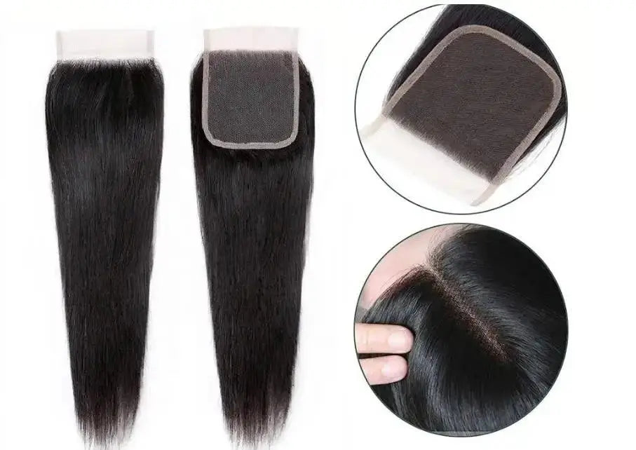 Closure HD Transparente 13x4 et 4x4 – Cheveux Raides 100% Naturels - Porcin'Hair 