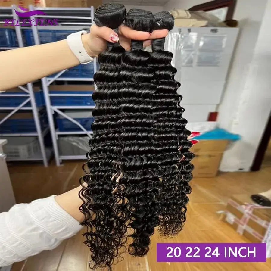 Tissage Brésilien Deep Wave – Extensions 100% Cheveux Humains - Porcin'Hair 