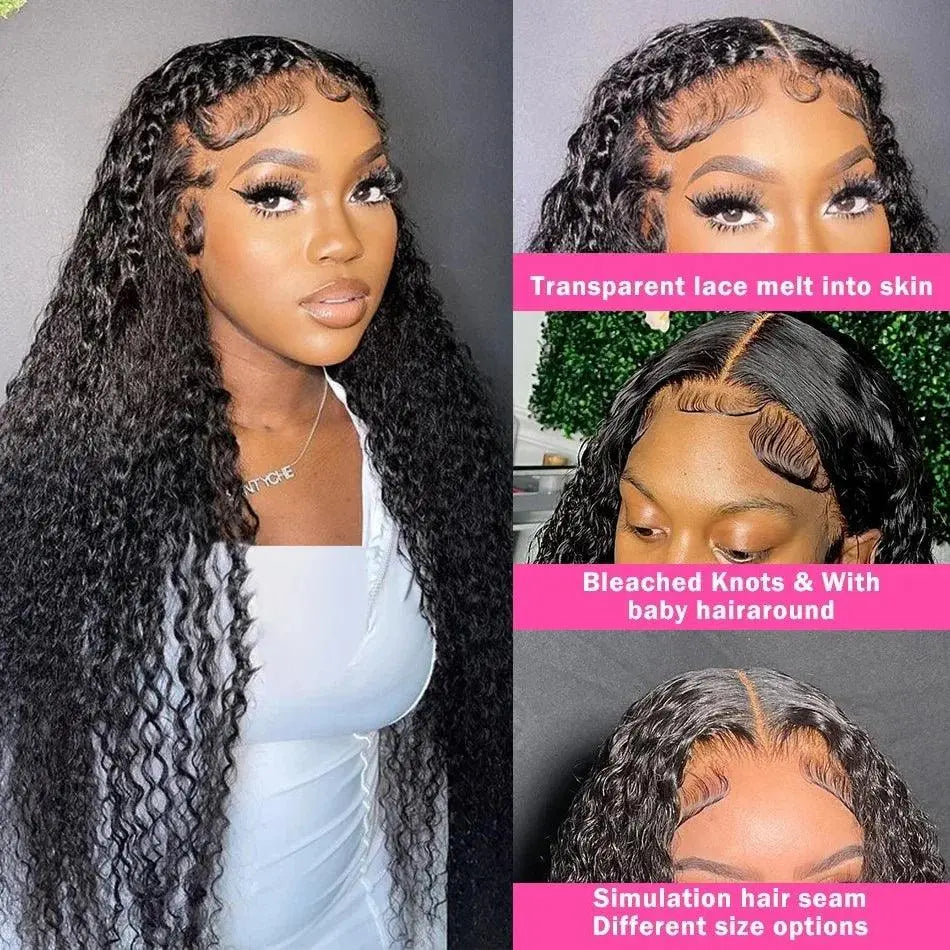 Perruque Deep Wave 200%– Lace Frontale 13x6 HD – Cheveux Humains Brésiliens Pré-Plumés - Porcin'Hair 