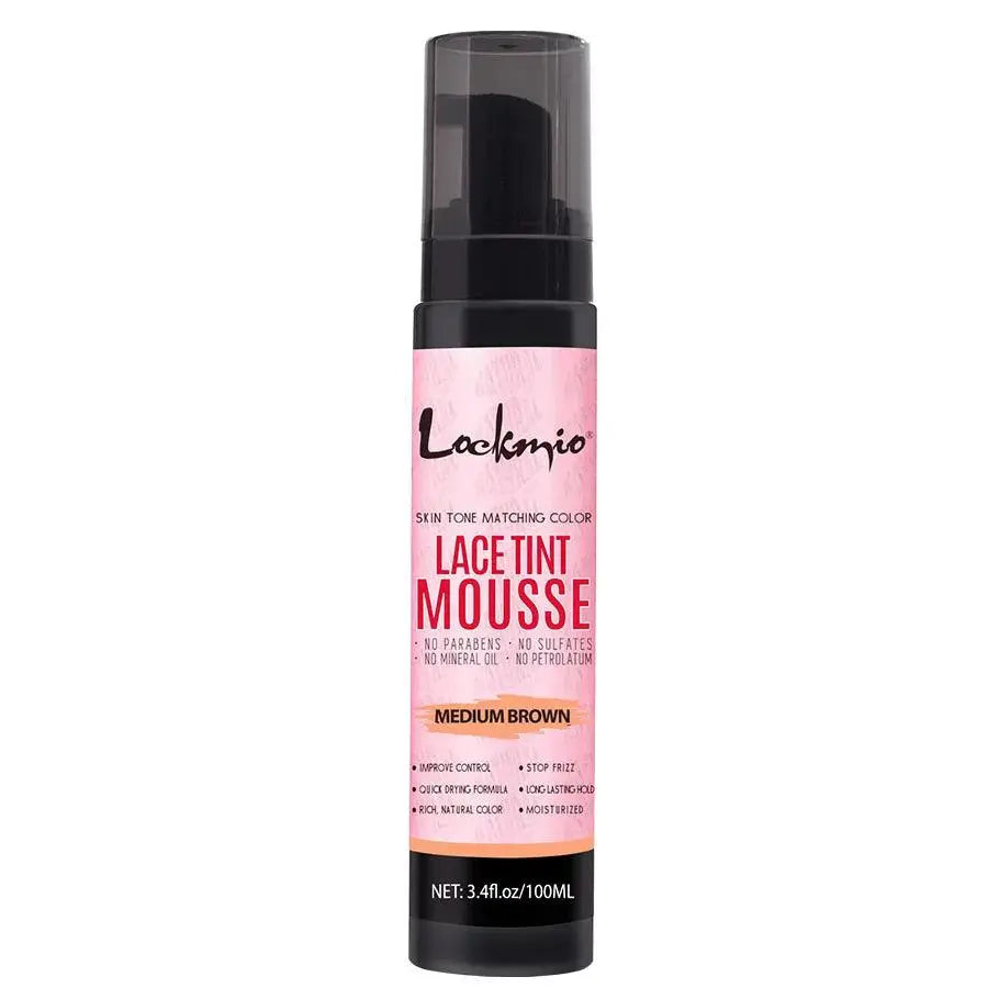 LOCKMIO Natural Lace Tint Spray Dyed Foam Mousse pour Femmes 100ML – Colorant Invisible pour Perruques, Teinture Dentelle, Cosplay et Wigs - Porcin'Hair 