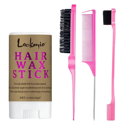 LOCKMIO – Bâton de Cire Coiffante Anti-Frisottis & Lissante - Porcin'Hair 