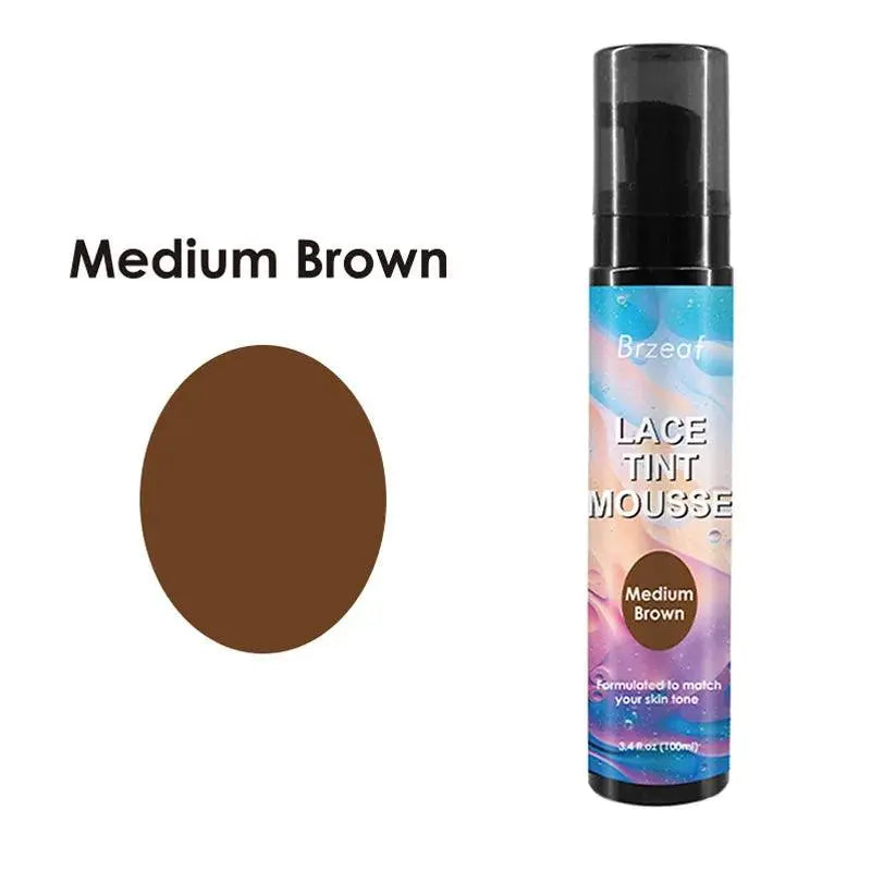 Spray Teinte pour Perruques en Dentelle – Brun Foncé, Moyen & Clair – 100ml - Porcin'Hair 
