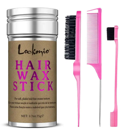 LOCKMIO – Bâton de Cire Coiffante Anti-Frisottis & Lissante - Porcin'Hair 