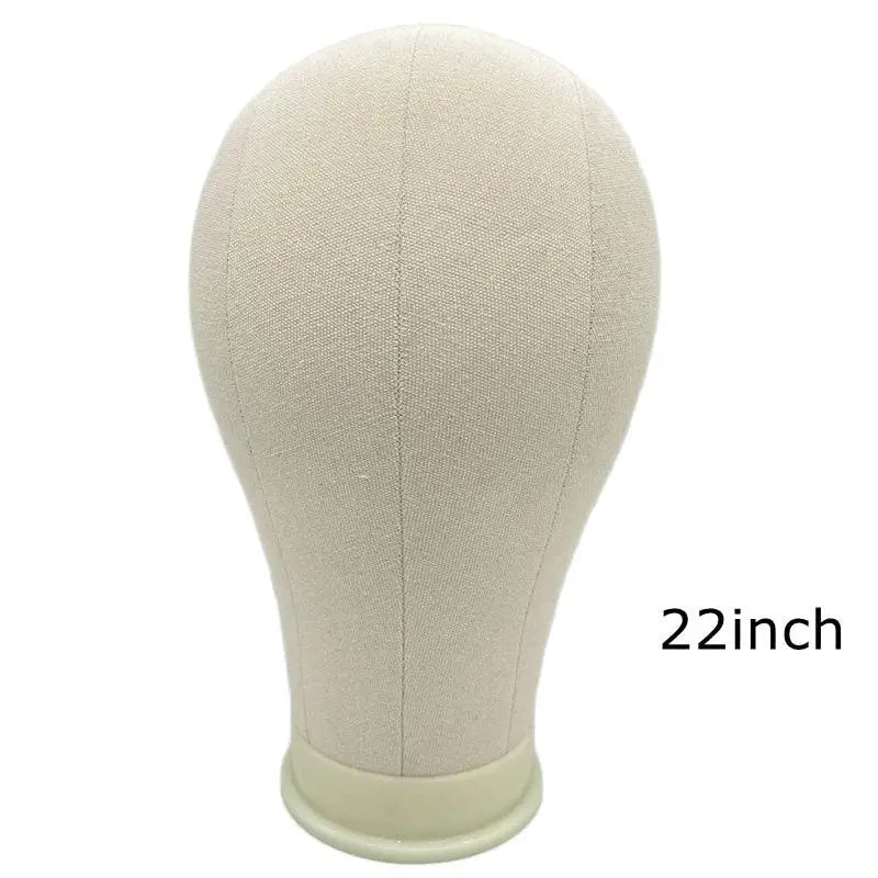 Kit de Tête de Mannequin en Toile pour Entraînement, Support de Perruque avec Stand, Mannequin pour Affichage et Coiffage - Porcin'Hair 