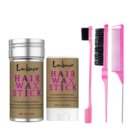 LOCKMIO – Bâton de Cire Coiffante Anti-Frisottis & Lissante - Porcin'Hair 