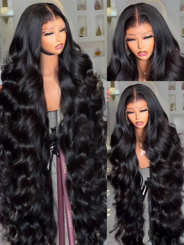 Lace Wig Body Wave HD – 13x6 Frontal ou 5x5 Closure, 30-40” Cheveux Humains Brésiliens - Porcin'Hair 