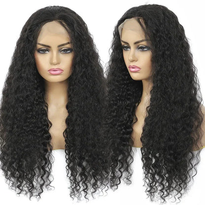Lace Wig Deep Wave HD – Dentelle 13x4 / 13x6, Cheveux Humains Bouclés (Sans Colle, Naturelle) - Porcin'Hair 