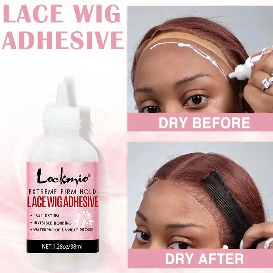 LOCKMIO – Colle Adhésive Imperméable pour Perruque & Dentelle – Kit Débutant 6 Pièces - Porcin'Hair 