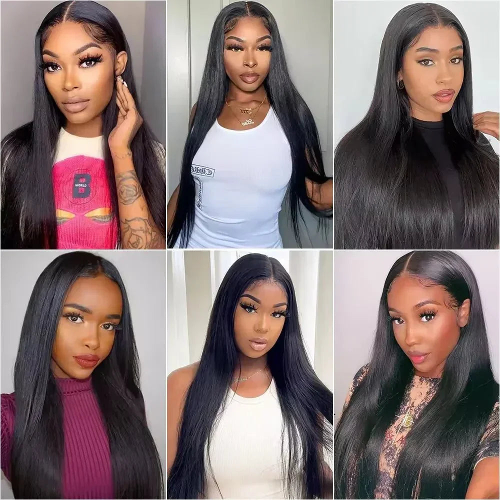 Mèches Brésiliennes Vierges 100 % Naturelles – 32” / 34”, Couleur Naturelle, Lot de 3 à 5 - Porcin'Hair 