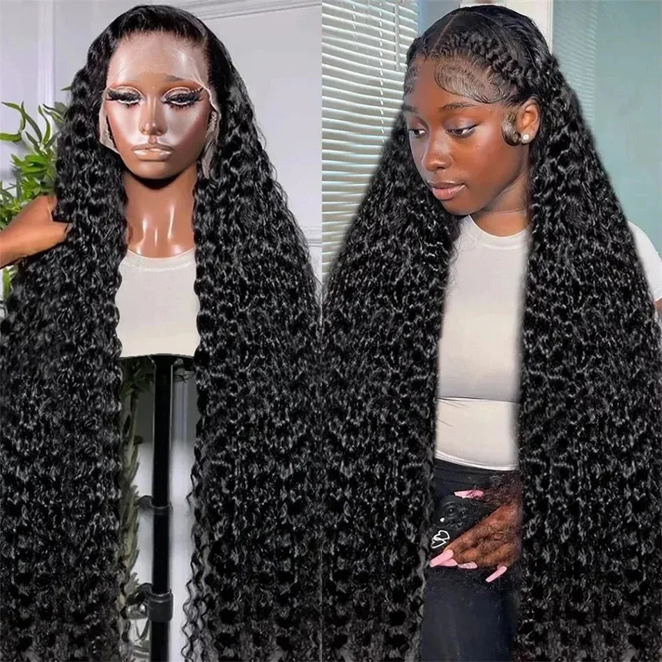 Perruque Frontale 13x6 HD – Vague Profonde – Cheveux Humains 100% Naturels – 30 à 40 pouces – 200% Densité - Porcin'Hair 