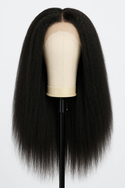 Perruque Frontale Kinky Straight 13x4/13x6, 360° Cheveux Humains 250% - Porcin'Hair 
