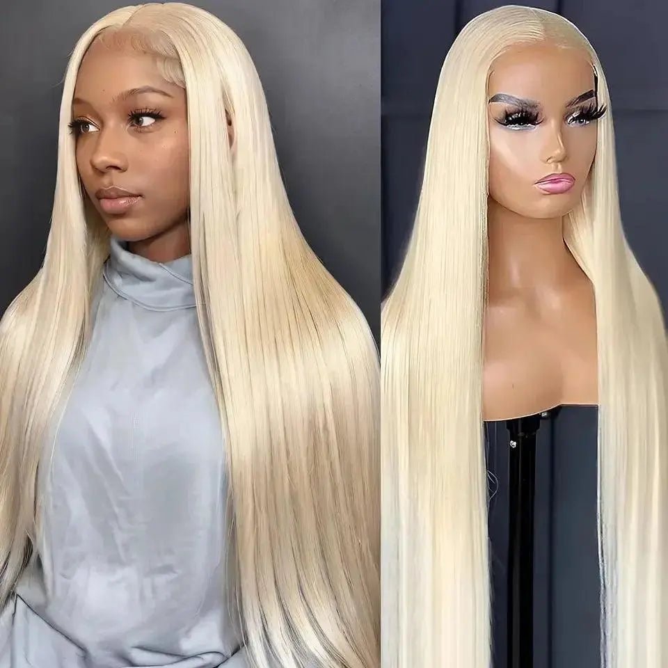 Perruque HD Transparent 613 Blonde, 200% Densité, 13x4/13x6 Lace Front, Cheveux Humains Brésiliens 360 Lace Frontal - Porcin'Hair 