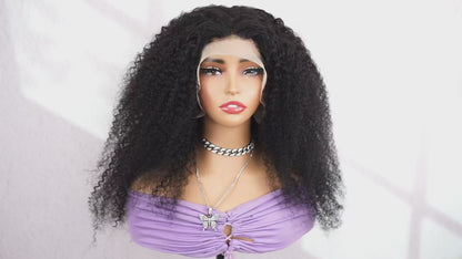 Peluca Bob con ondas al agua sin pegamento, pre-arrancada, HD 13x4, cabello humano brasileño, rizos profundos