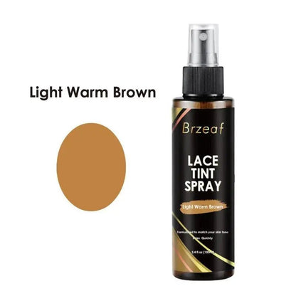 Spray Teinte pour Perruques en Dentelle – Brun Foncé, Moyen & Clair – 100ml - Porcin'Hair 